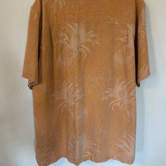 Men's Caribbean Joe XL Button Down Shirt 100% Silk - Picture 2 of 6